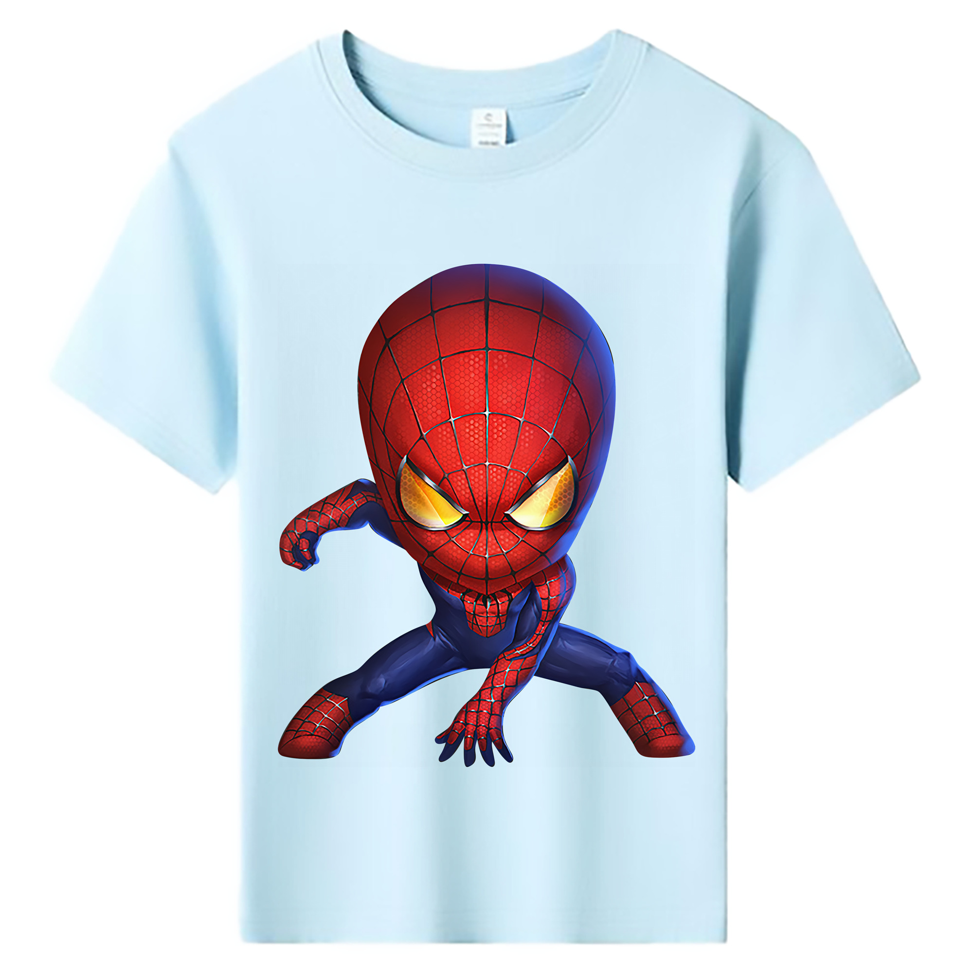 （画像用） Spider Man スパイダーマン 綿100％キッズTシャツ（フロントプリント）